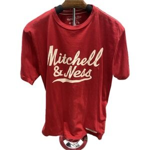 Vintage Mitchell & Ness  Red Sports Tee. Medium